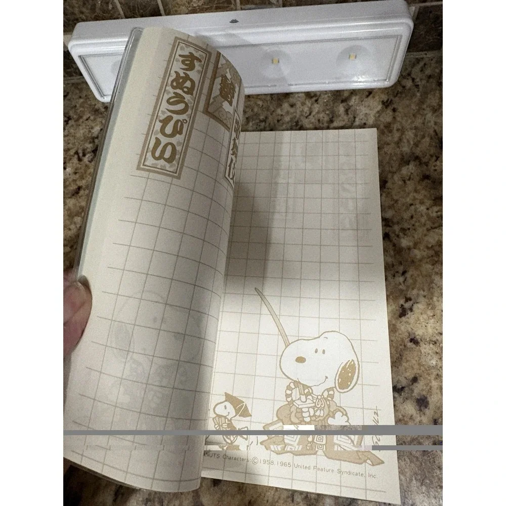 Vtg RARE Peanuts Notepad Tablet Snoopy Charlie Brown 1965 Hallmark made  Japan